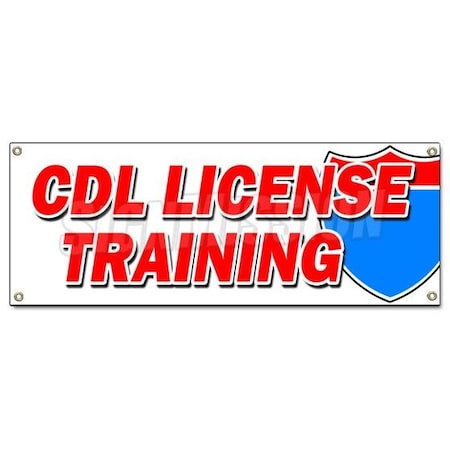 Signmission CDL LICENSE TRAINING BANNER SIGN trucker truck driver trucking school B-Cdl License Training